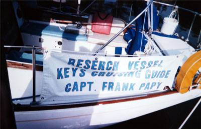 Frank's research vessel is a familiar sight around the waters of the Florida Keys.