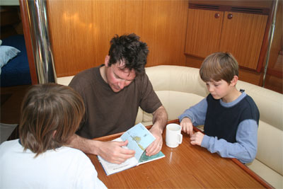 Cruising guide to the Florida Keys - Bareboat Charter clients in a photo in SAIL Magazine Feb 2008 issue.
