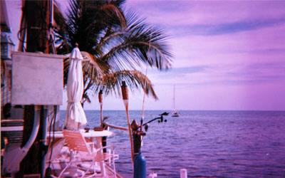 This is the view from Frank's place in the Keys. It doesn't get better than this.